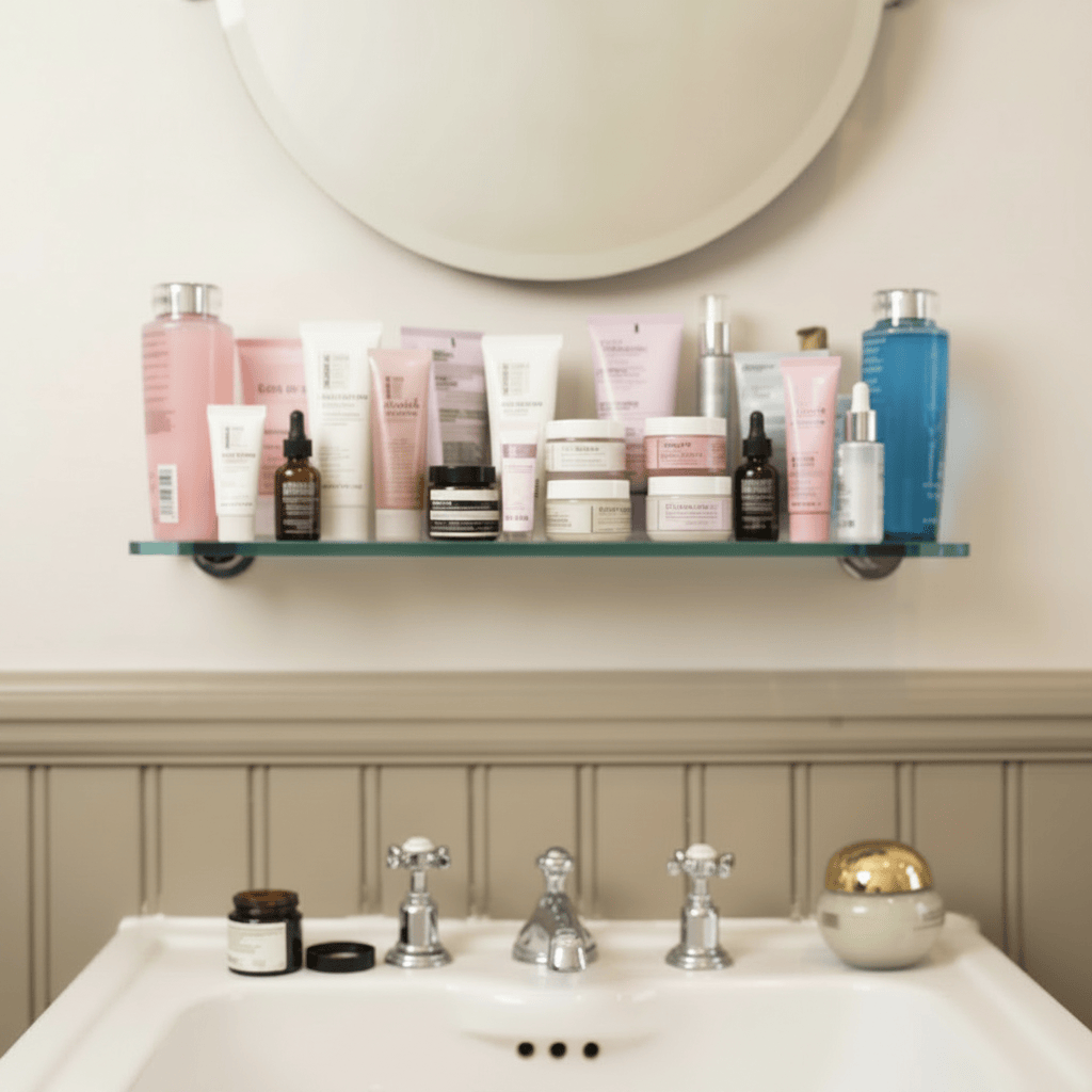 Crowded Skincare Shelf - Less Blur